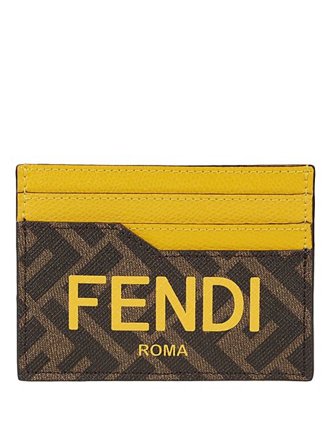 fendi vertical card holder|vintage Fendi card holder.